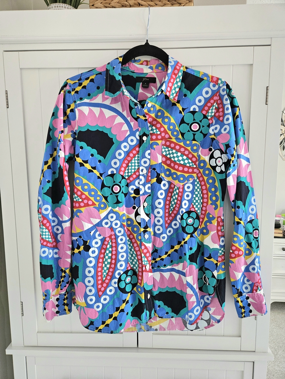 J. Crew Ratti Kaleidoscope button-down shirt